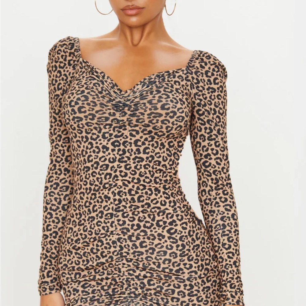 PrettyLittleThing Animal Print Dress